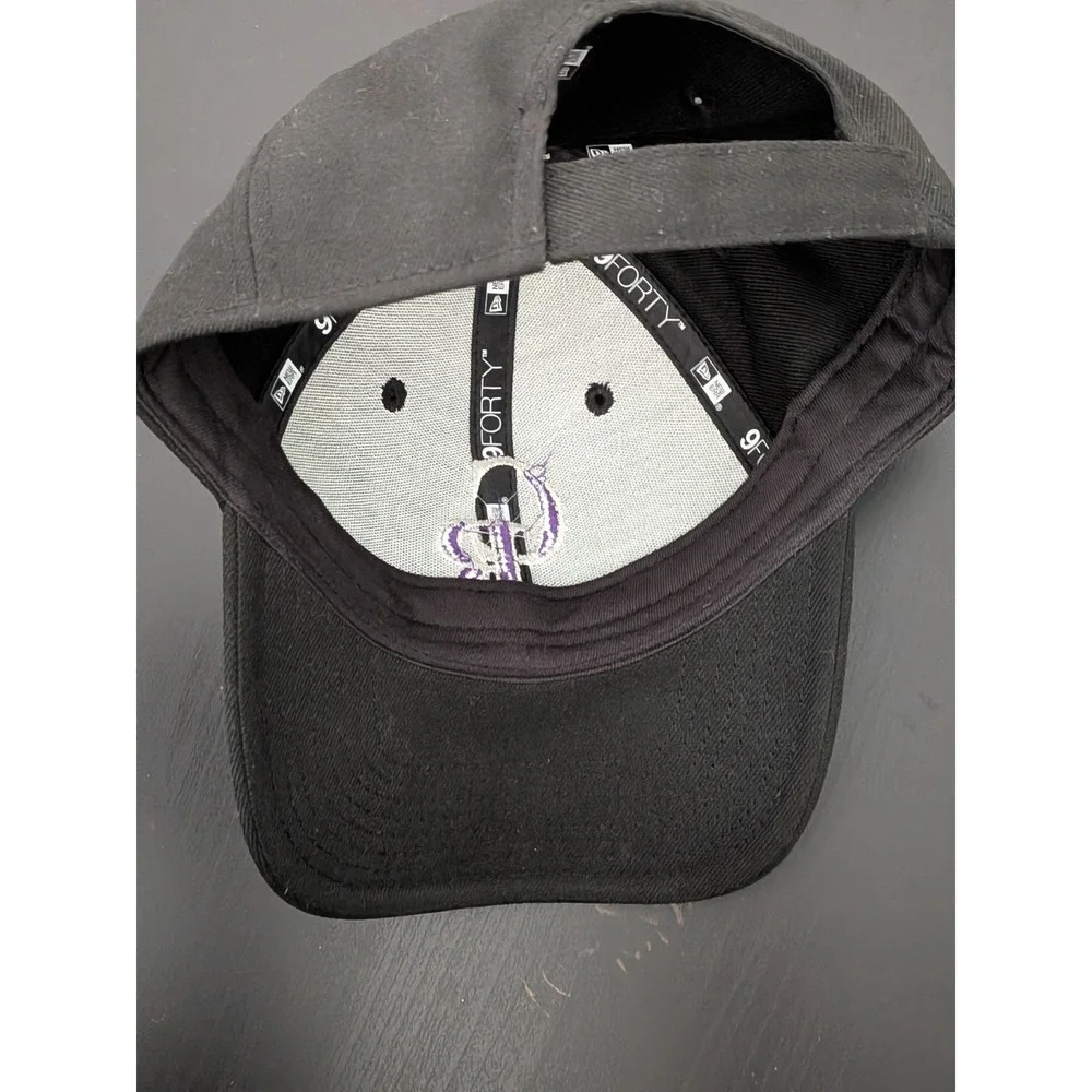 Colorado Rockies Wynn‎ Bet New Era 9Forty Strapback Hat Black OSFM